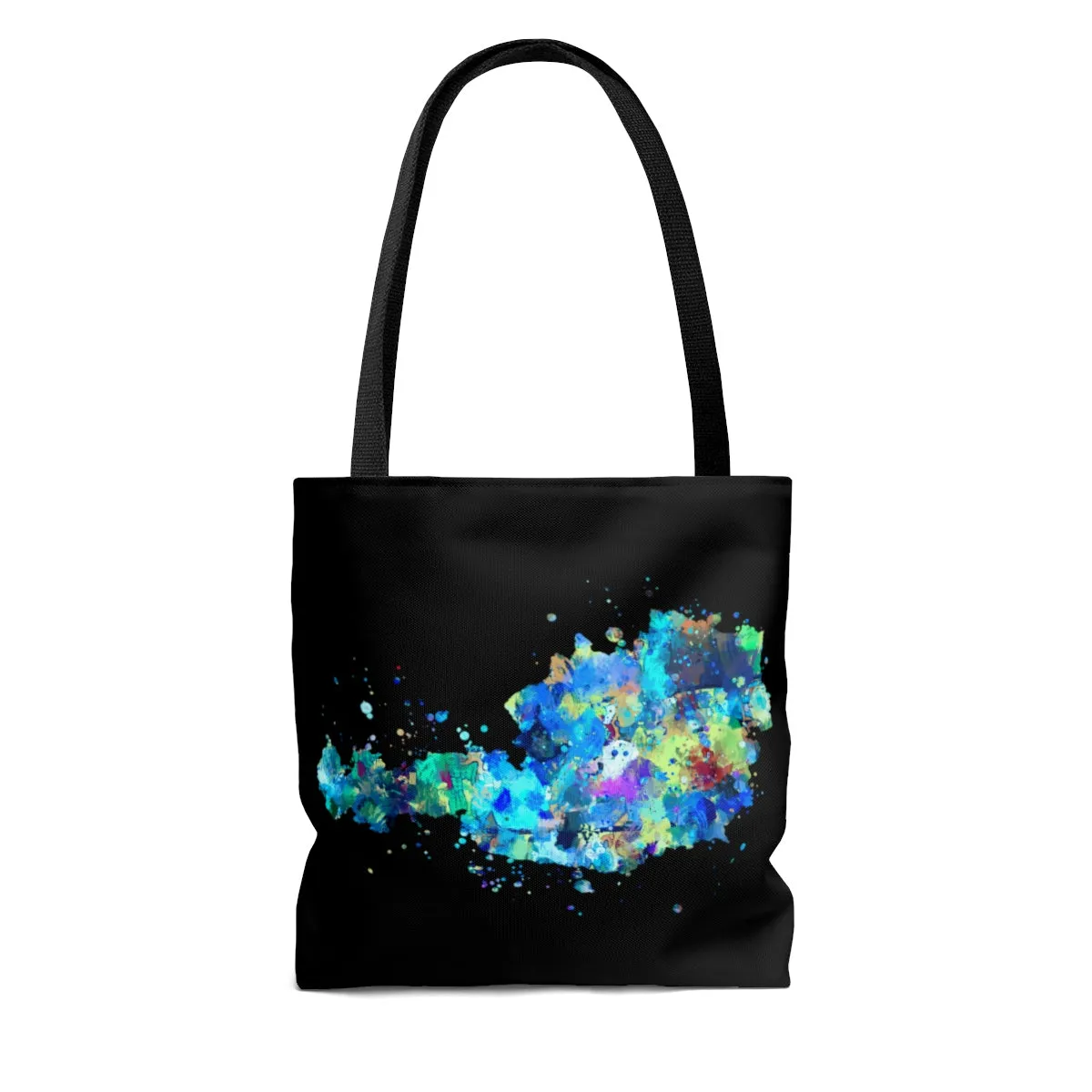 Watercolor Austria Map Tote Bag