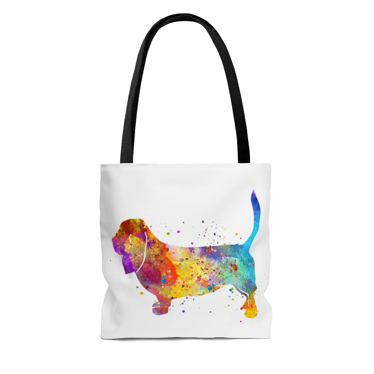 Watercolor Basset Hound Tote Bag