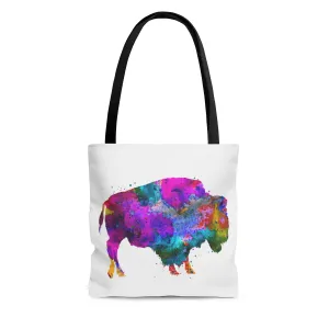 Watercolor Buffalo Tote Bag