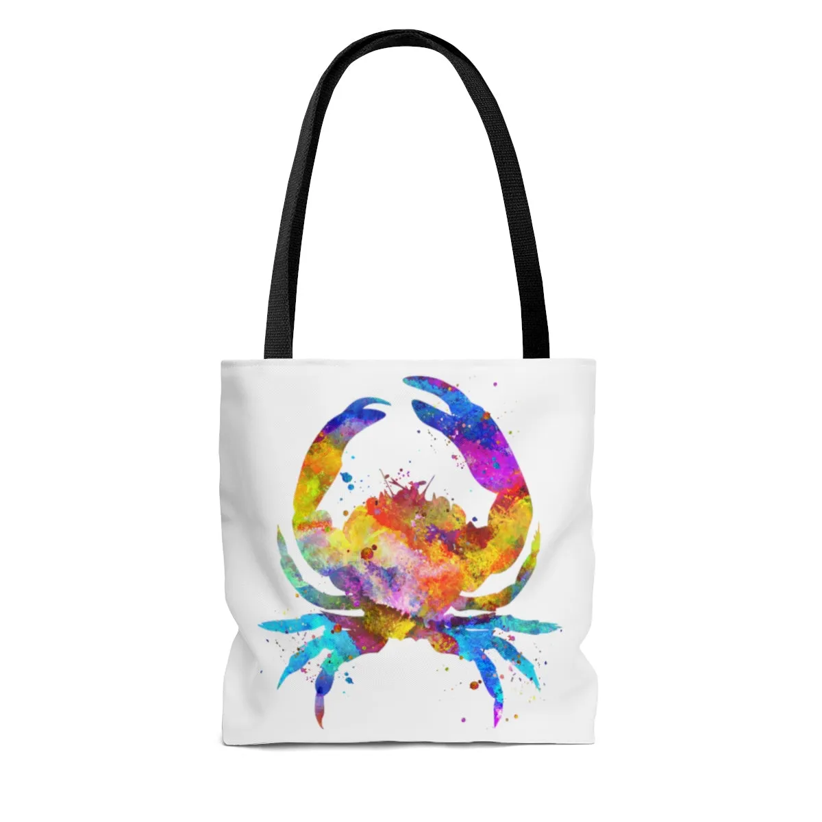 Watercolor Crab Tote Bag