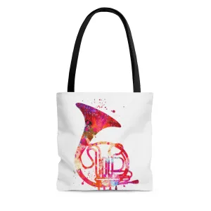 Watercolor French Horn Tote Bag