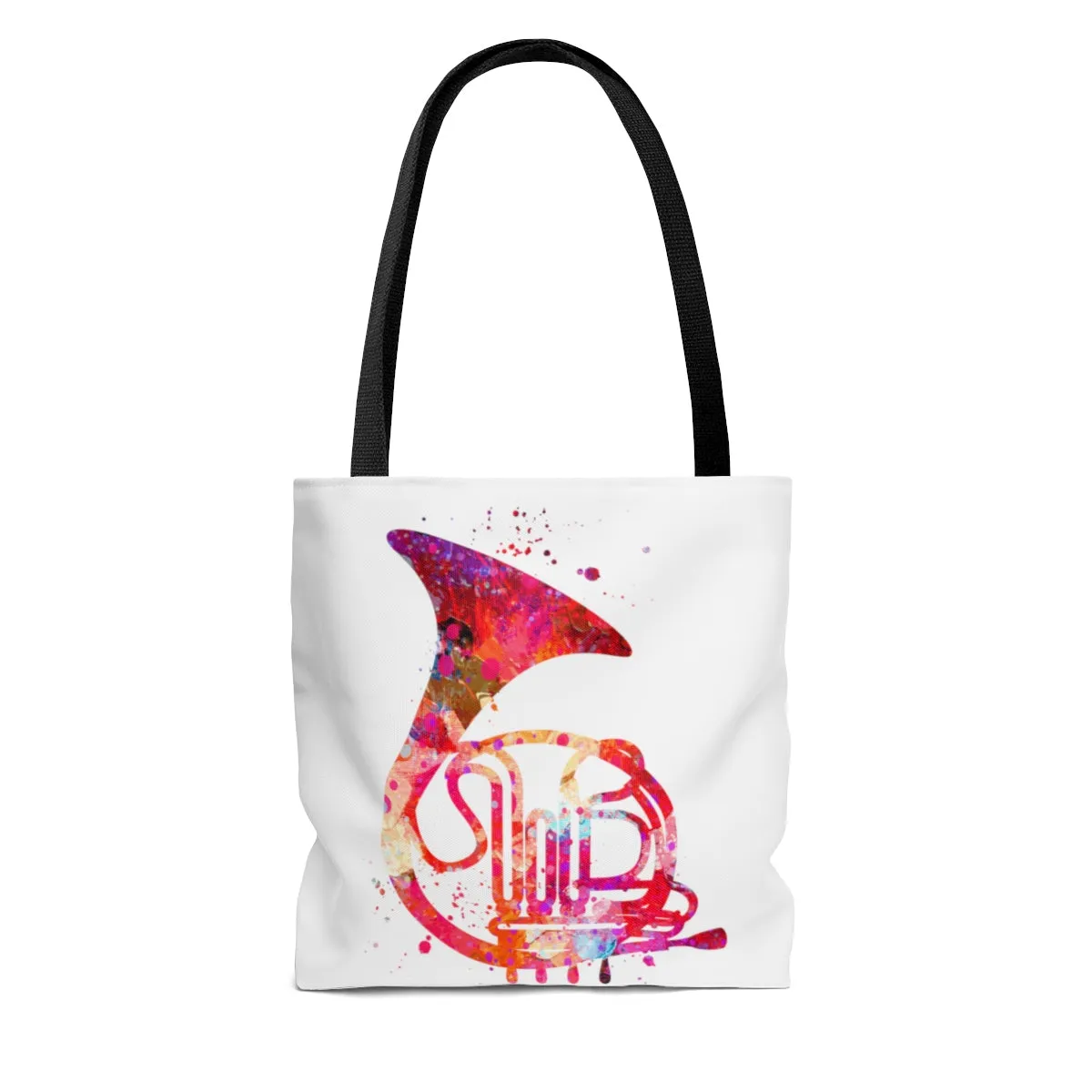 Watercolor French Horn Tote Bag