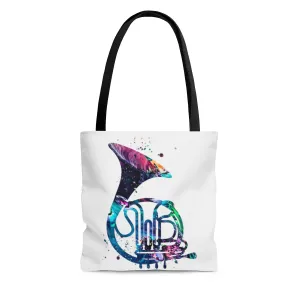 Watercolor French Horn Tote Bag