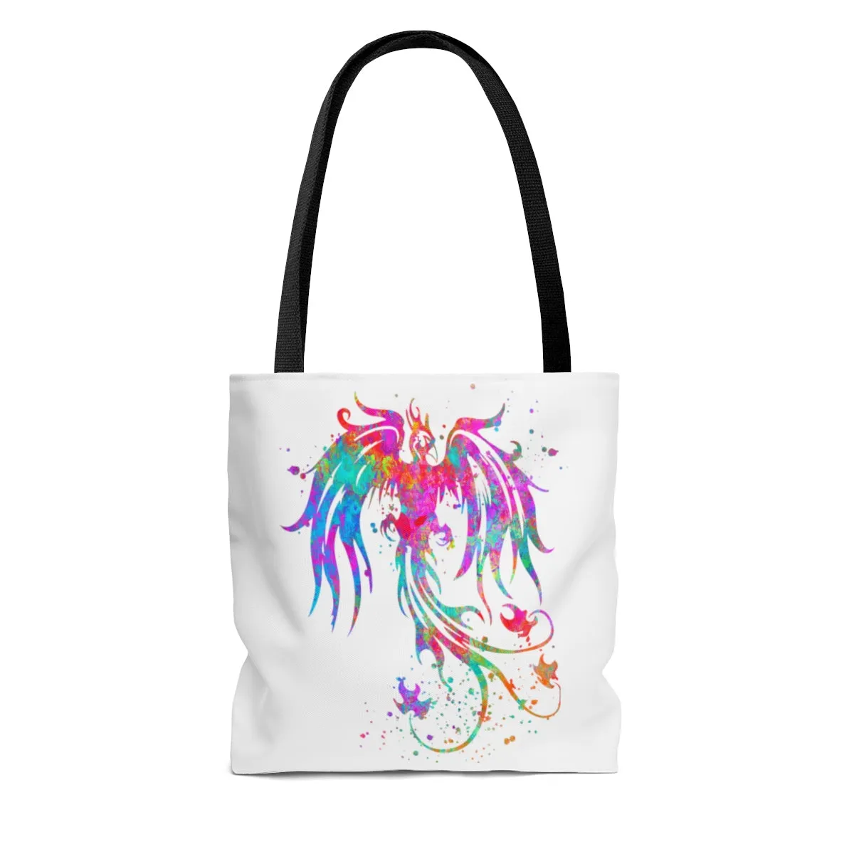 Watercolor Phoenix Bird Tote Bag