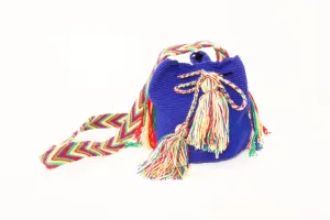 Wayuu Mochila Handbag - Sm Dark Blue
