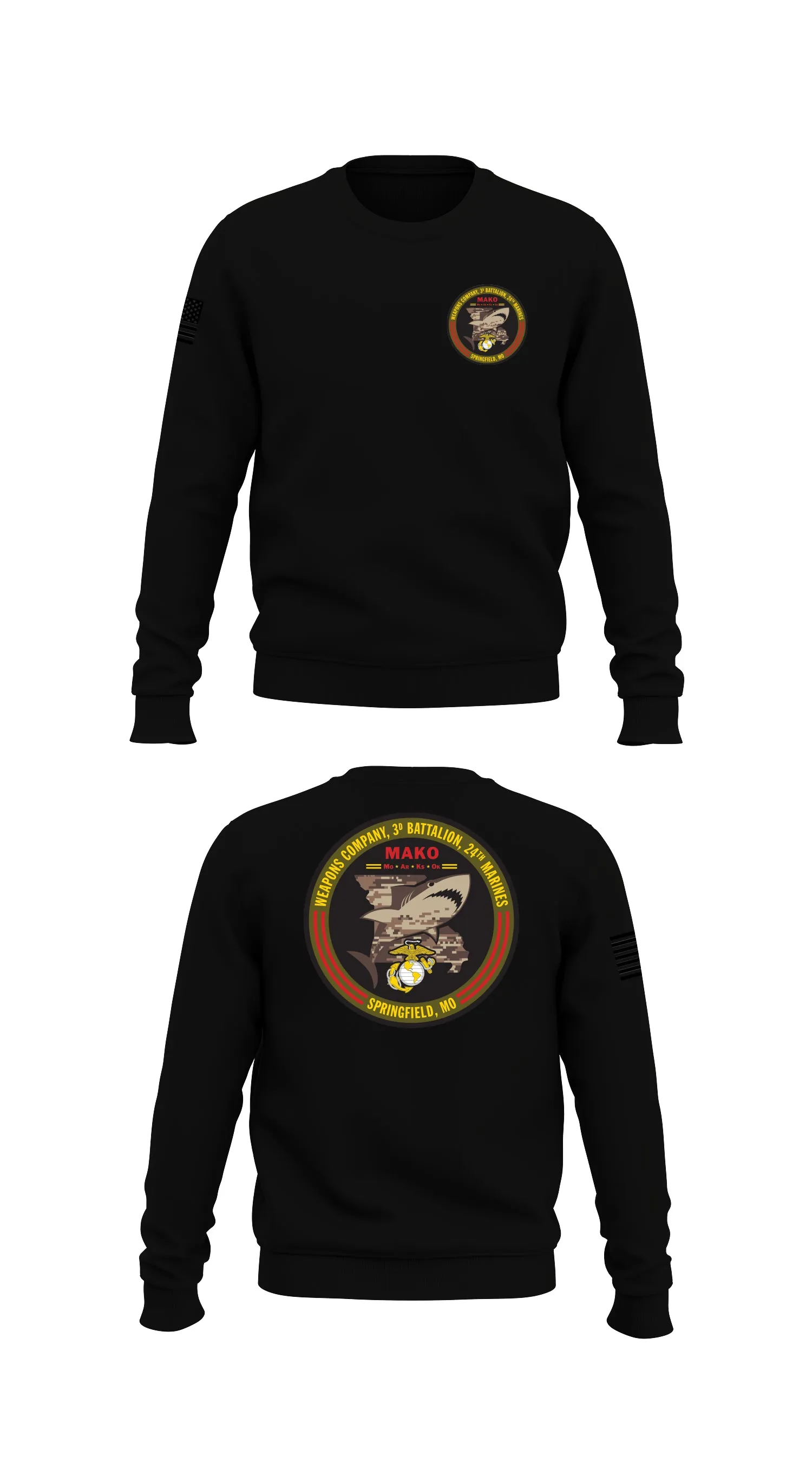 Weapons 3/24 Store 1 Core Men's Crewneck Performance Sweatshirt - 40134823082