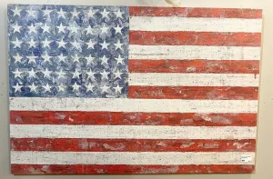 Weathered American Flag Wall Art
