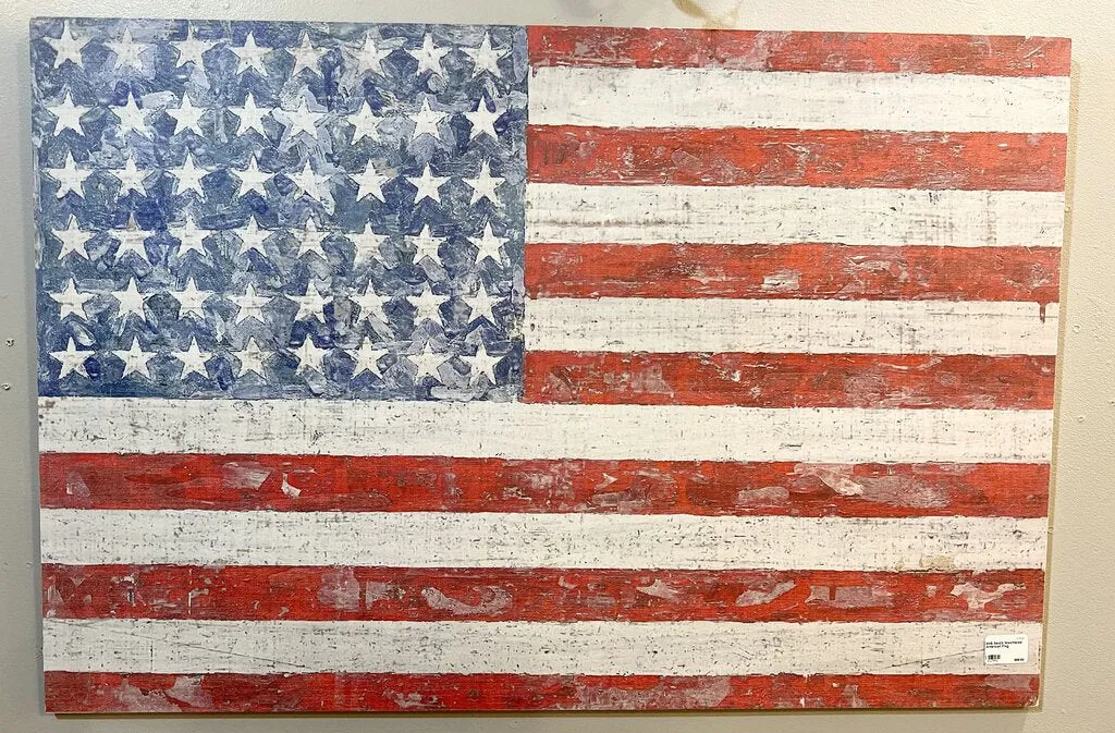 Weathered American Flag Wall Art