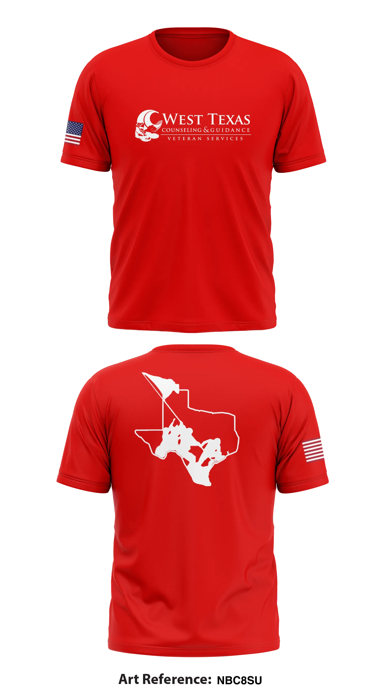 West Texas Counseling Veteran Services Store 1 Core Men's SS Performance Tee - NBc8sU