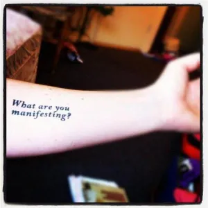 What are you manifesting? Manifestation Tattoo