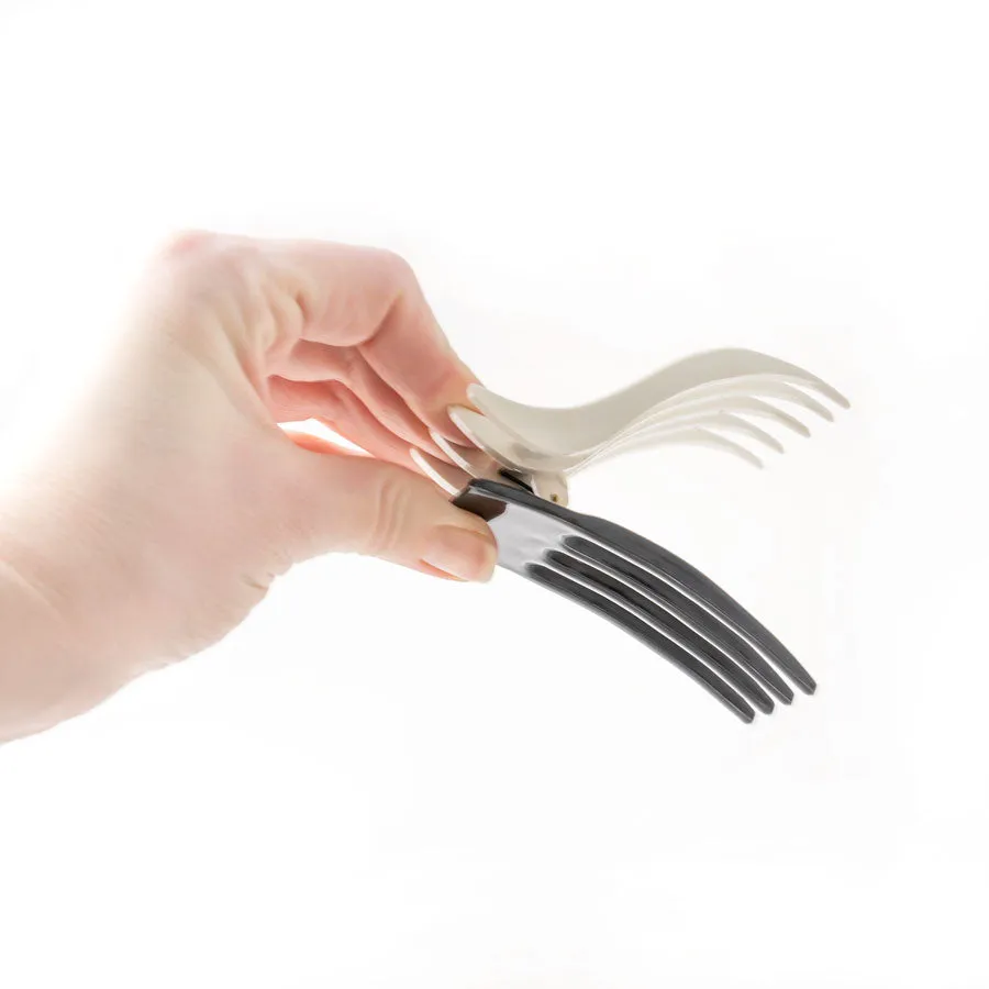 White and Back Combo Salon Duck Style Plastic Hair Claw