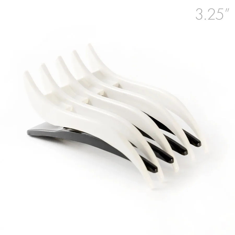 White and Back Combo Salon Duck Style Plastic Hair Claw