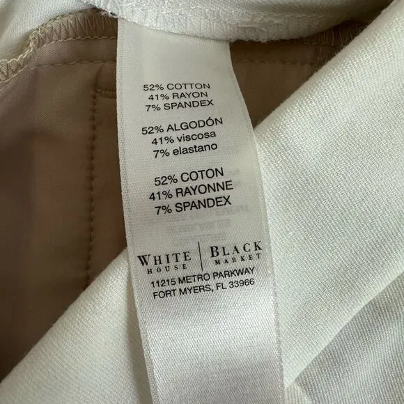 White House Black Market Women's Size 8 Dressy Bermuda Shorts Classic White New