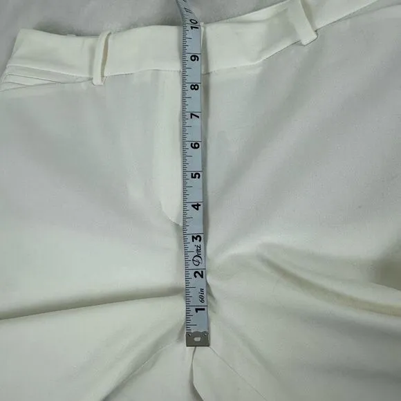 White House Black Market Women's Size 8 Dressy Bermuda Shorts Classic White New