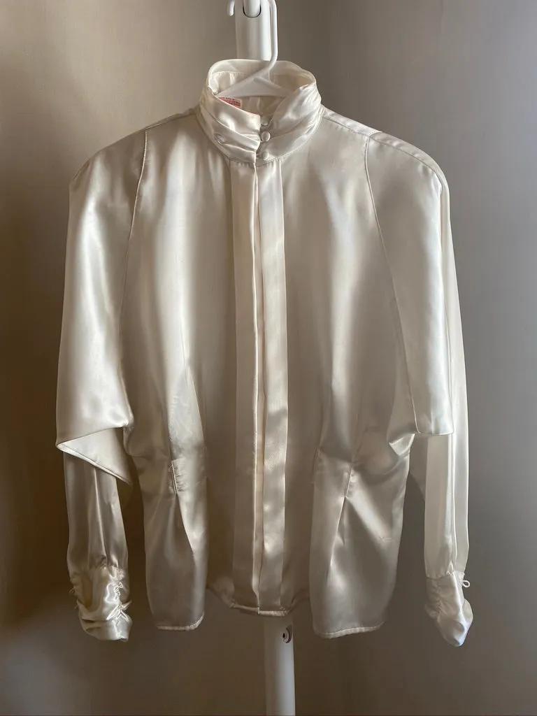White Satin Dynasty Top