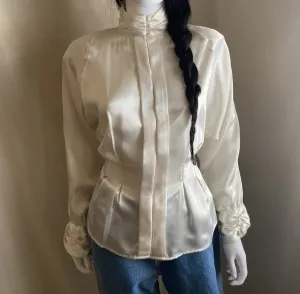 White Satin Dynasty Top