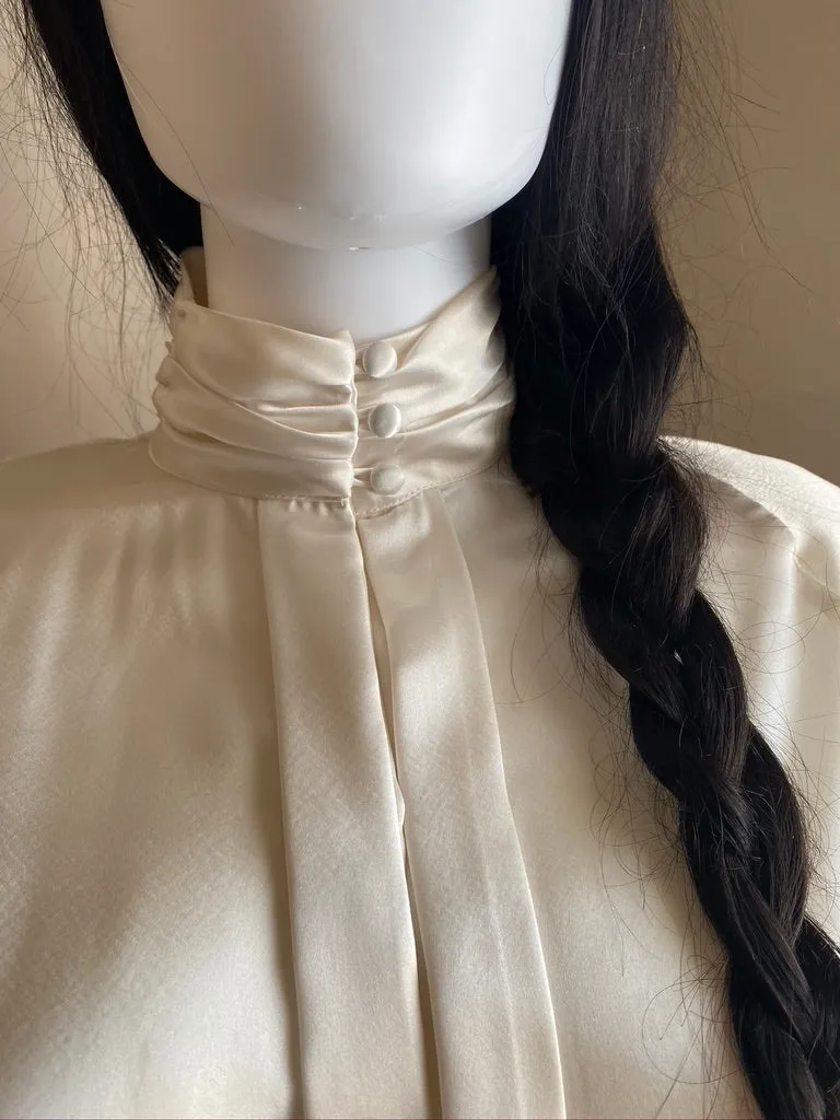 White Satin Dynasty Top