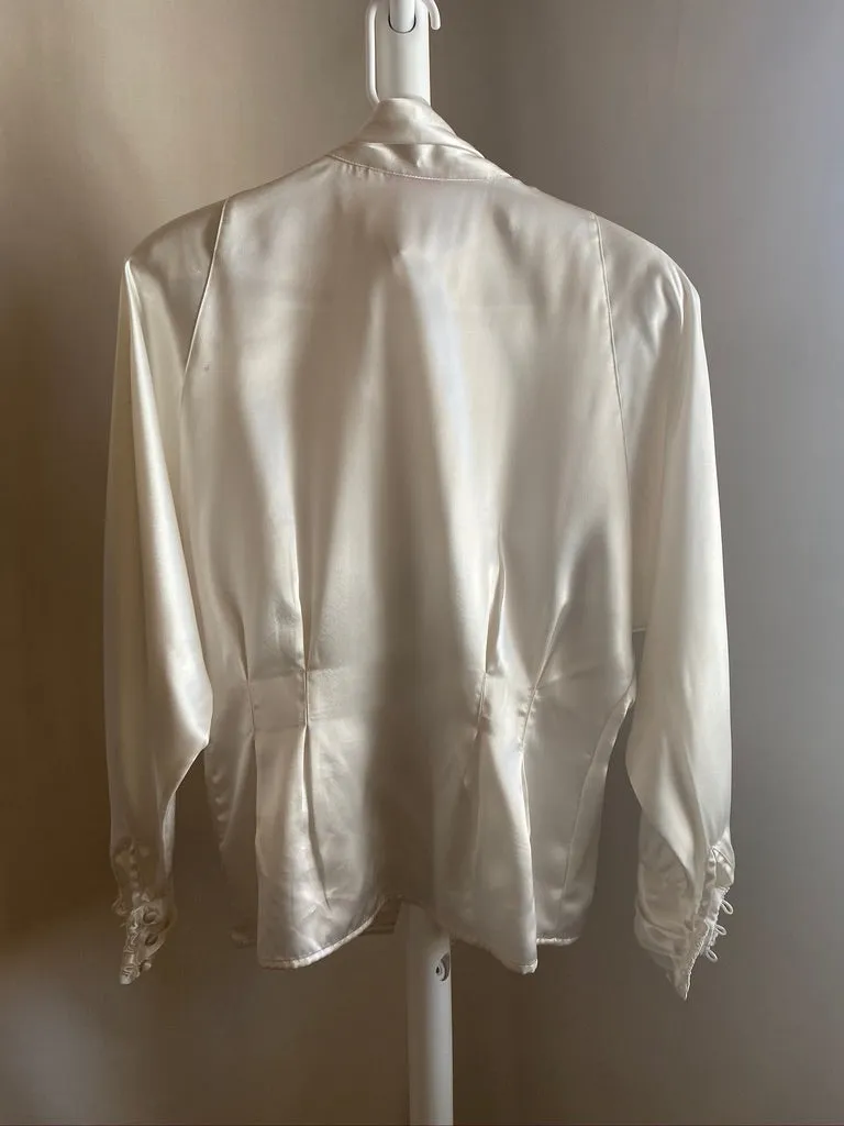 White Satin Dynasty Top