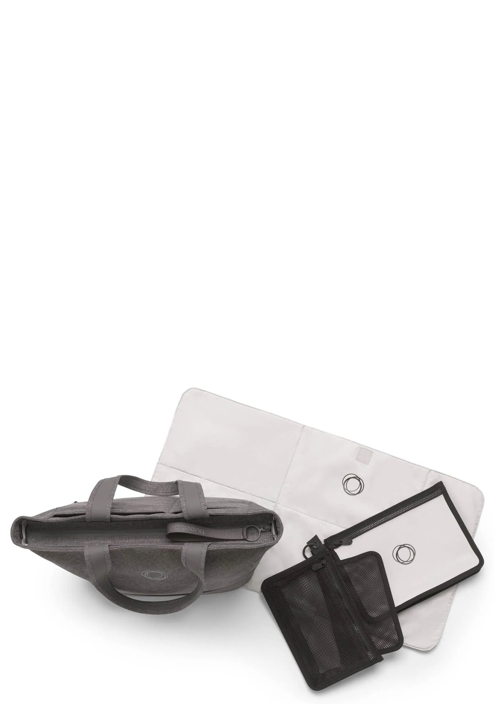 Wickeltasche grau meliert