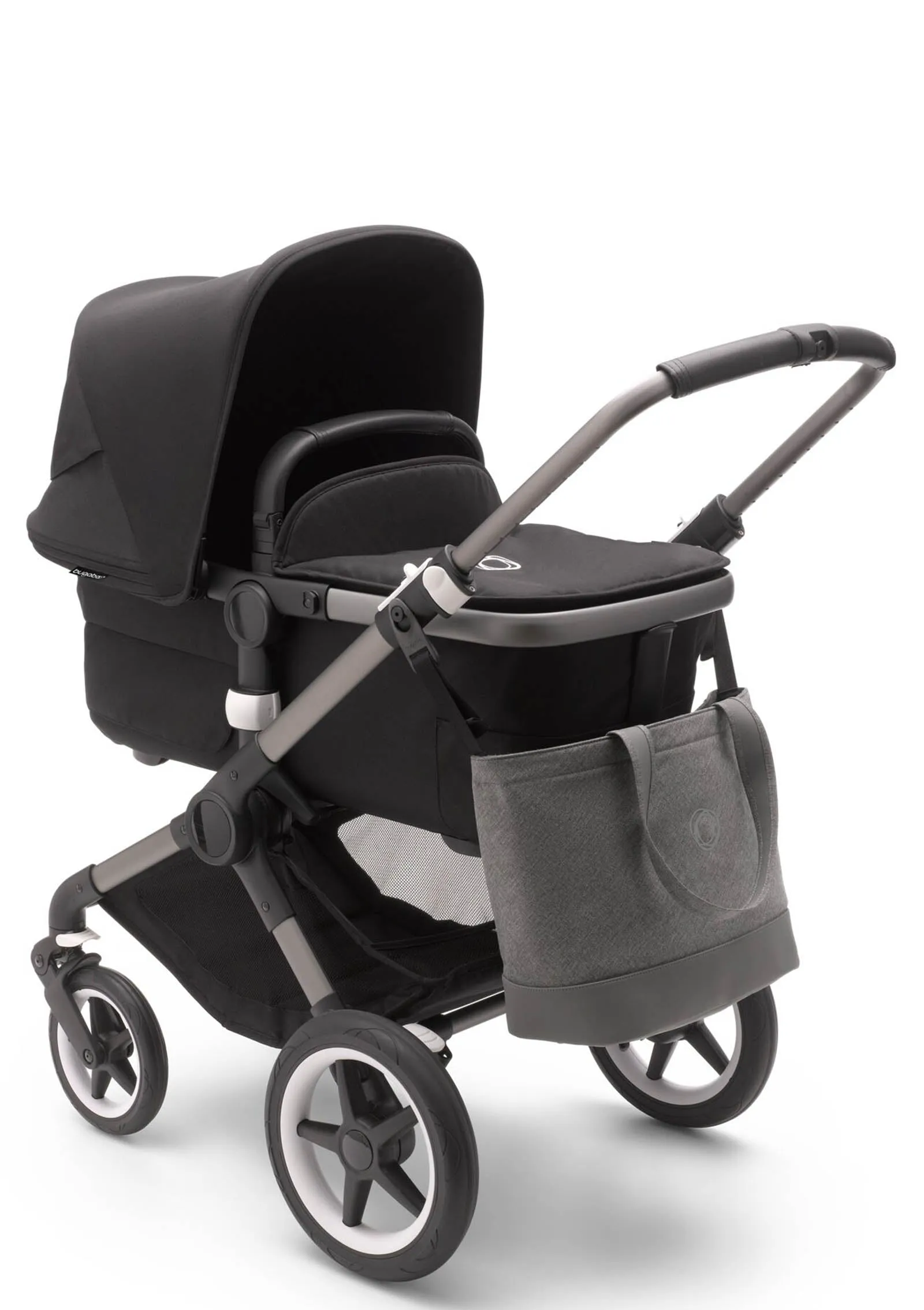Wickeltasche grau meliert