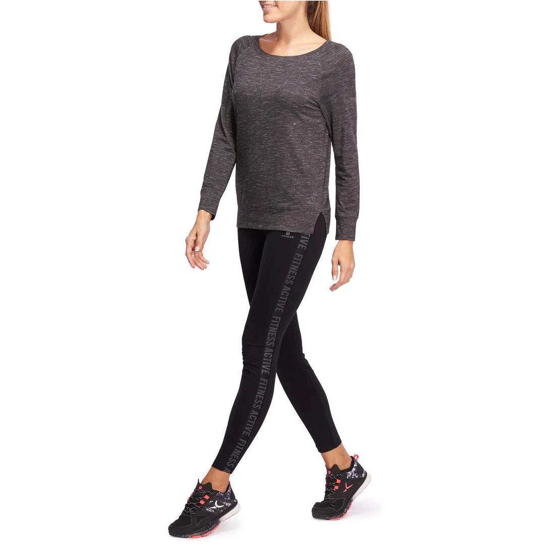 Women's Gym & Pilates Slim-Fit Leggings - Black