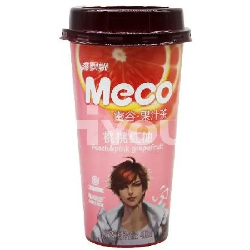 Xiang Piao Piao Fruit Tea Peach & Pink Grapefruit 400ml ~ 香飄飄蜜谷 果汁茶 桃桃紅柚 400ml