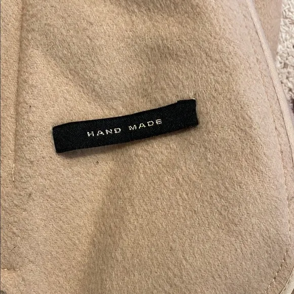 Zara Chic Faux Fur Collar Cape Coat