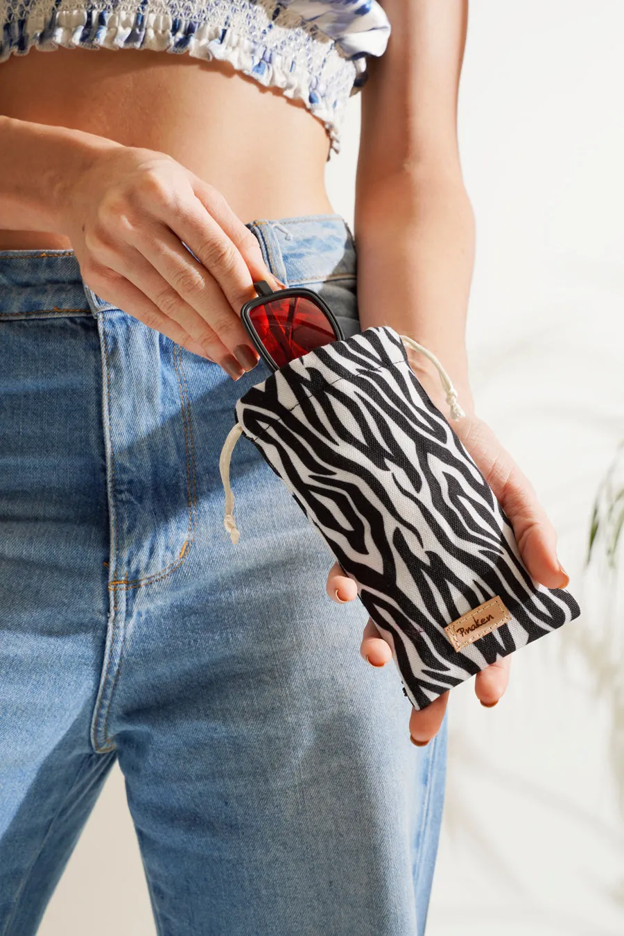 Zebra Stripes String Spectacle Case